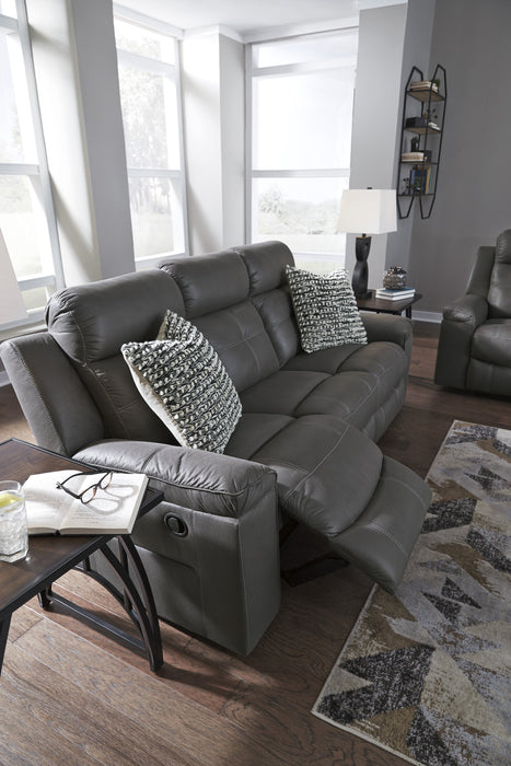 Jesolo Dark Gray Reclining Living Room Set - Gate Furniture