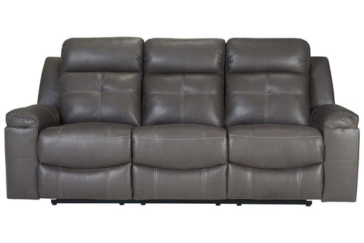 Jesolo Dark Gray Reclining Sofa - 8670588 - Gate Furniture