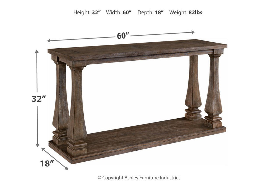 Johnelle Gray Sofa Table - T776-4 - Gate Furniture