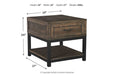 Johurst Grayish Brown End Table - T444-3 - Gate Furniture