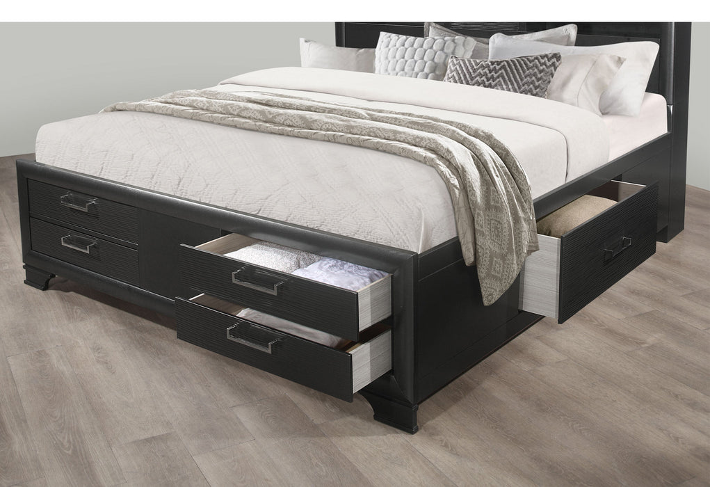 Jordyn Grey Queen Bed Group - JORDYN-GREY-QBG - Gate Furniture