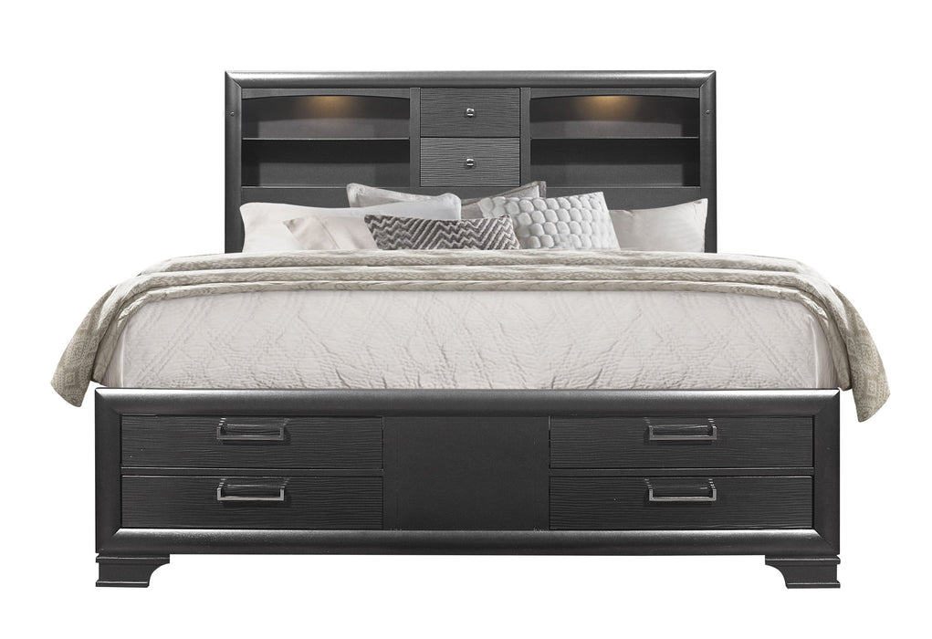 Jordyn Grey Queen Bed Group - JORDYN-GREY-QBG - Gate Furniture