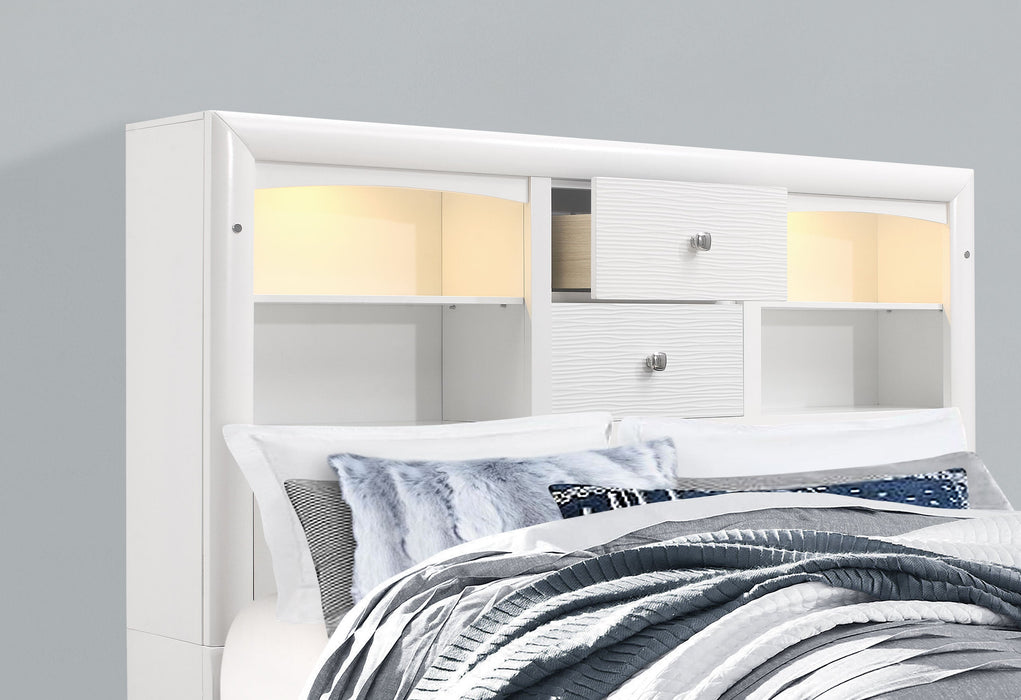 Jordyn White Queen Bed Group - JORDYN-WH-QBG - Gate Furniture