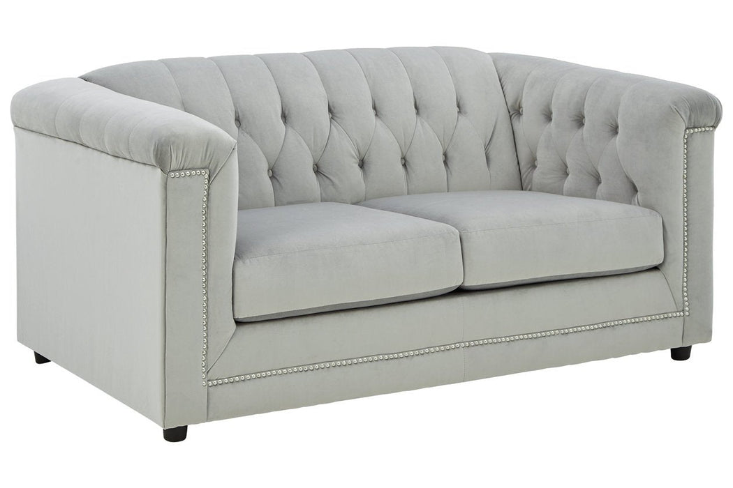 Josanna Gray Loveseat - 2190435 - Gate Furniture