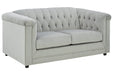 Josanna Gray Loveseat - 2190435 - Gate Furniture