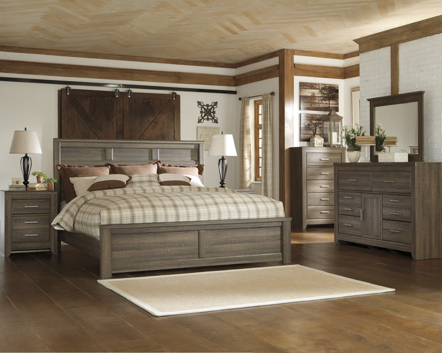 Juararo Dark Brown Panel Bedroom Set - Gate Furniture