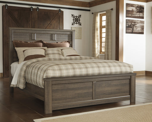 Juararo Dark Brown Queen Panel Bed - Gate Furniture