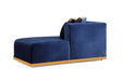 Juliana Navy Velvet Double Chaise Sectional - Gate Furniture