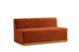 Juliana Orange Velvet Double Chaise Sectional - Gate Furniture