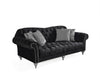 Juliette Black Velvet Sofa & Loveseat - JULIETTEBLACK-SL - Gate Furniture