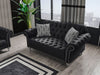 Juliette Black Velvet Sofa & Loveseat - JULIETTEBLACK-SL - Gate Furniture