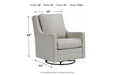 Kambria Frost Accent Chair - A3000206 - Gate Furniture