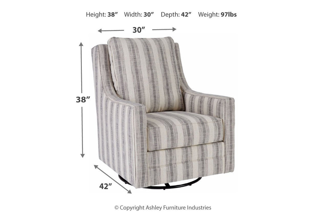 Kambria Ivory/Black Accent Chair - A3000207 - Gate Furniture