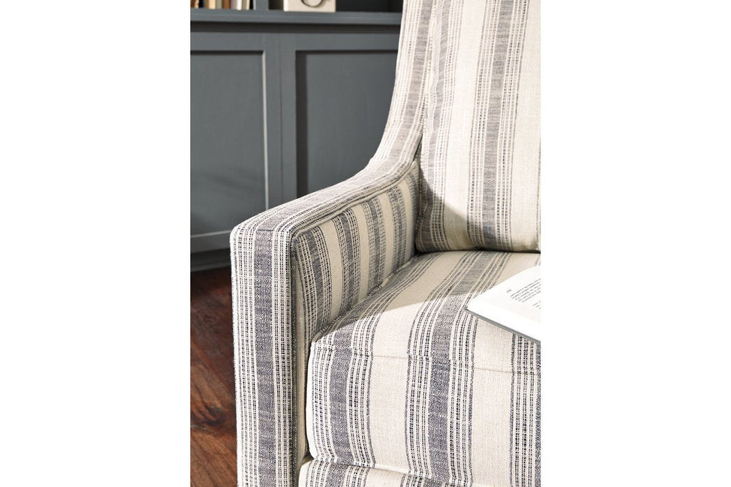 Kambria Ivory/Black Accent Chair - A3000207 - Gate Furniture