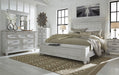 Kanwyn Whitewash King Panel Storage Bed - Gate Furniture