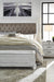 Kanwyn Whitewash King Upholstered Panel Bed - Gate Furniture