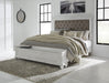 Kanwyn Whitewash King Upholstered Storage Bed - Gate Furniture