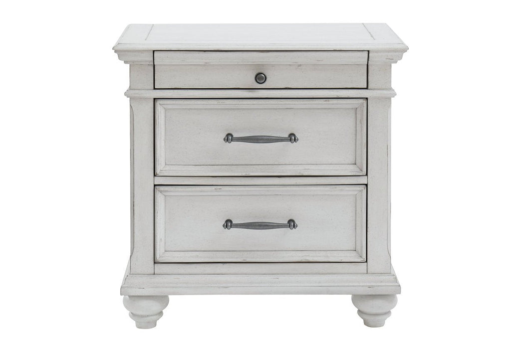 Kanwyn Whitewash Nightstand - B777-93 - Gate Furniture