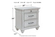 Kanwyn Whitewash Nightstand - B777-93 - Gate Furniture