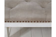 Kanwyn Whitewash Upholstered Ottoman Coffee Table - T937-21 - Gate Furniture