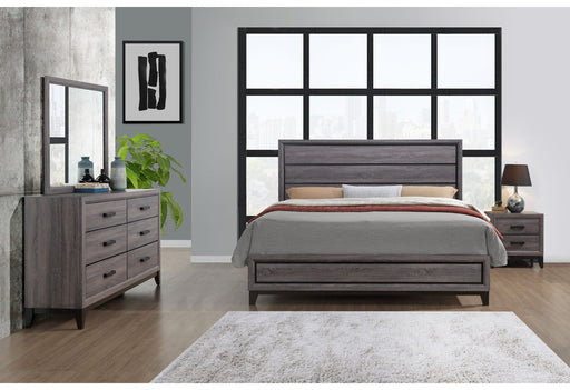 Kate Grey Queen Bed Group - KATE-GR-QBG (M) - Gate Furniture