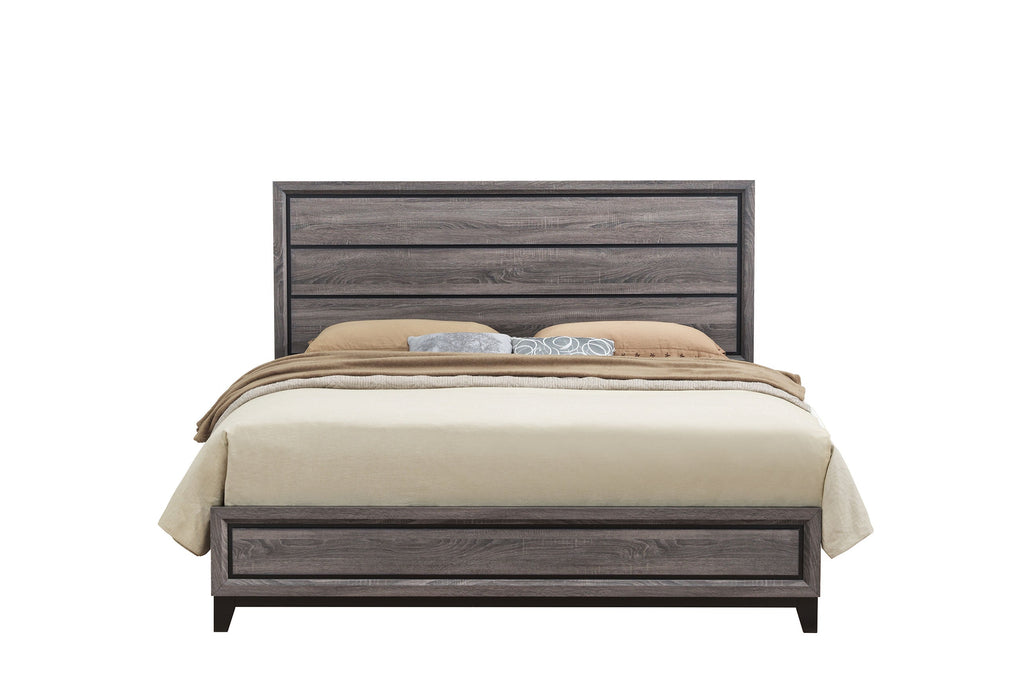 Kate Grey Queen Bed Group - KATE-GR-QBG (M) - Gate Furniture