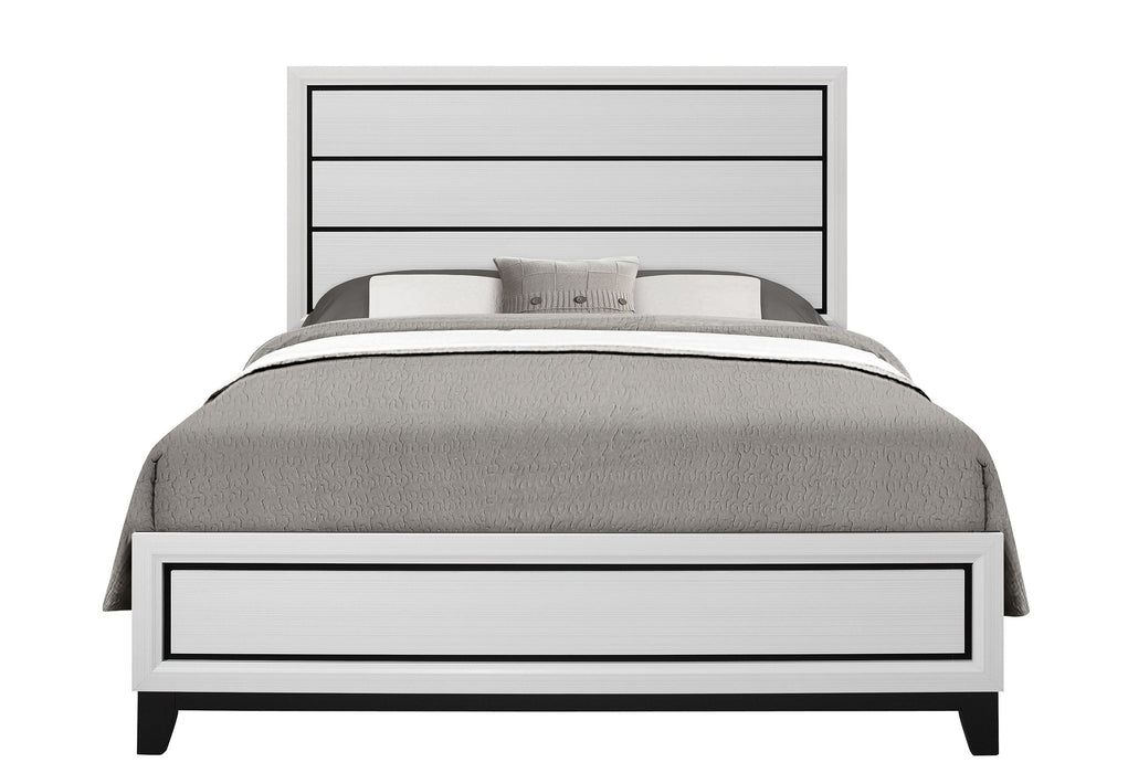 Kate White Queen Bed Group - KATE-WH-QBG (M) - Gate Furniture