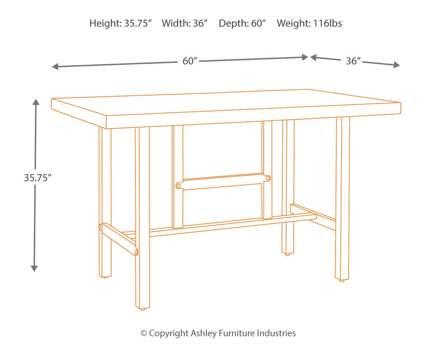 Kavara Counter Height Dining Table - D469-13 - In Stock Furniture