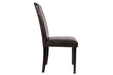 Kimonte Dark Brown Dining Chair (Set of 2) - D250-02 - Gate Furniture