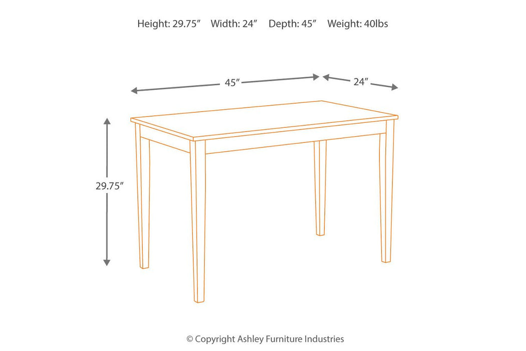 Kimonte Dark Brown Dining Table - D250-25 - Gate Furniture