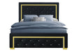 Kingdom Black Queen Bed Group - KINGDOM-BLACK-QBG - Gate Furniture