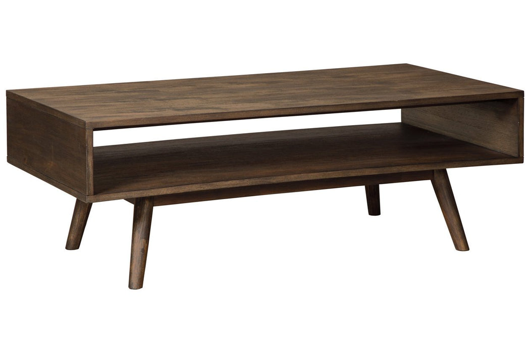 Kisper Dark Brown Coffee Table - T802-1 - Gate Furniture