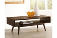 Kisper Dark Brown Coffee Table - T802-1 - Gate Furniture