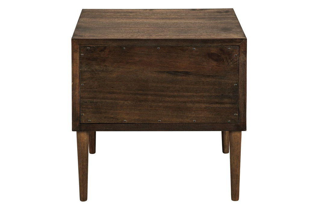 Kisper Dark Brown End Table - T802-2 - Gate Furniture