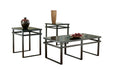 Laney Black Table (Set of 3) - T180-13 - Gate Furniture