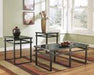 Laney Black Table (Set of 3) - T180-13 - Gate Furniture