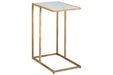 Lanport Champagne/White Accent Table - A4000236 - Gate Furniture