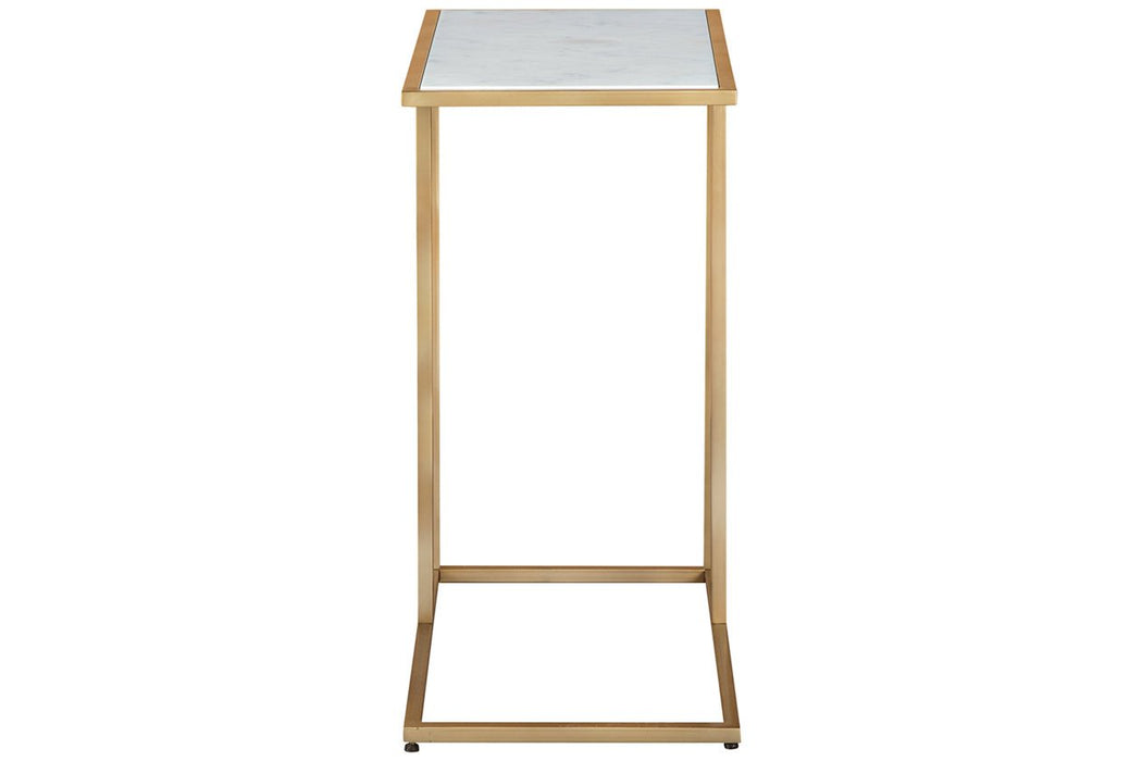 Lanport Champagne/White Accent Table - A4000236 - Gate Furniture