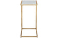 Lanport Champagne/White Accent Table - A4000236 - Gate Furniture