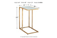 Lanport Champagne/White Accent Table - A4000236 - Gate Furniture