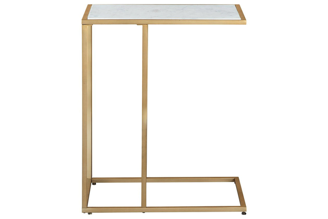 Lanport Champagne/White Accent Table - A4000236 - Gate Furniture