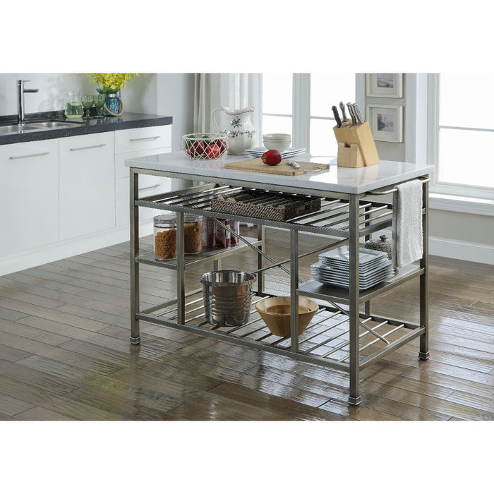 Lanzo Kitchen Island - 98402 - In Stock Furniture