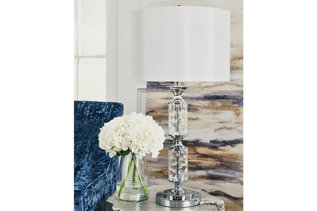 Laramae Chrome Finish Table Lamp - L428144 - Gate Furniture