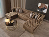 Lauren Mocha Velvet Double Chaise Sectional - LAURENMOCHA-SEC - Gate Furniture