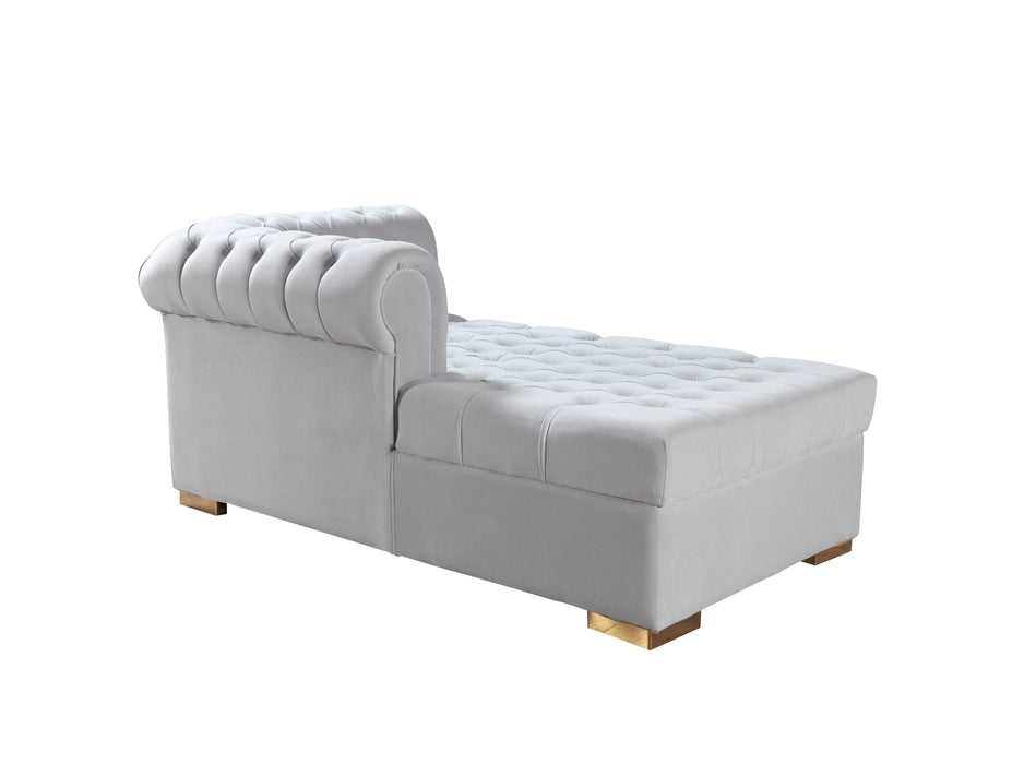 Lauren Pearl Velvet Double Chaise Sectional