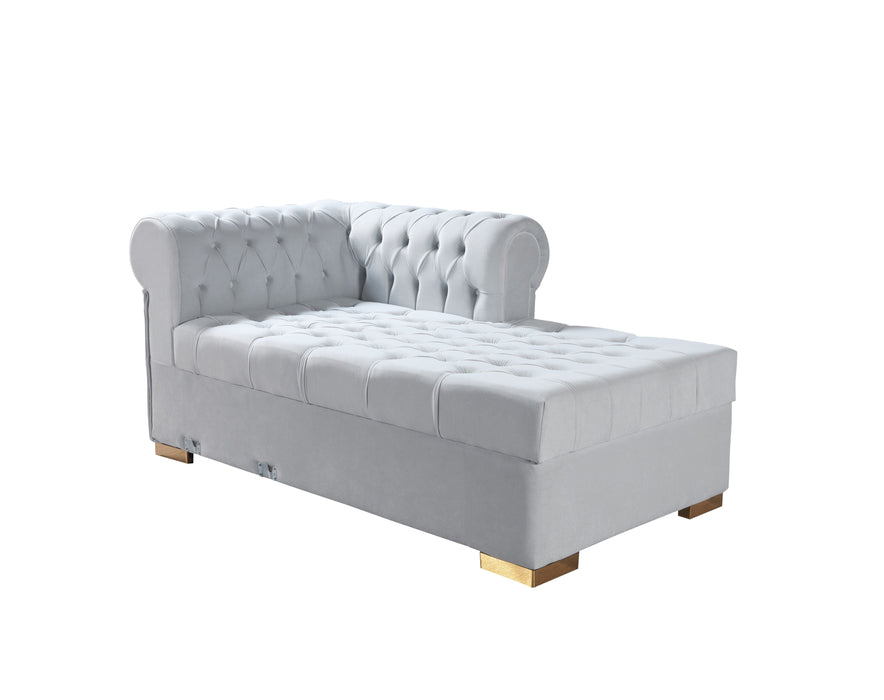 Lauren Pearl Velvet Double Chaise Sectional