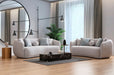 Layla Pewter Boucle Sofa & Loveseat - Gate Furniture