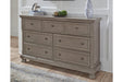 Lettner Light Gray Dresser - B733-31 - Gate Furniture