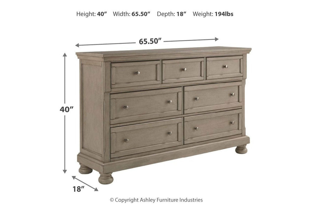 Lettner Light Gray Dresser - B733-31 - Gate Furniture