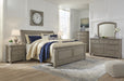 Lettner Light Gray King Sleigh Bed - Gate Furniture